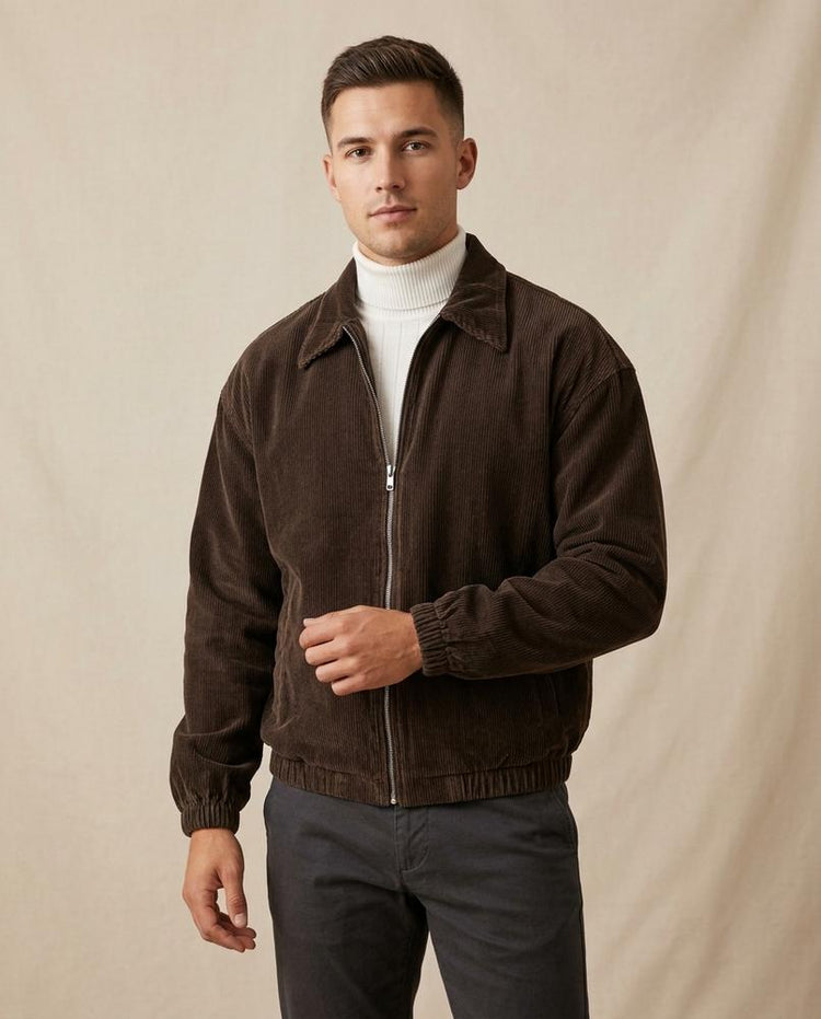 Beanland - Valol | Cord Reißverschluss Jacke Herren