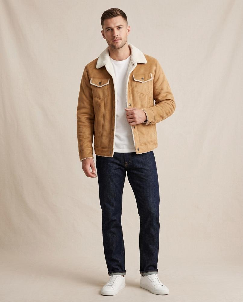 Beanland - Eamun | Gefütterte Geknöpfte Jacke Herren