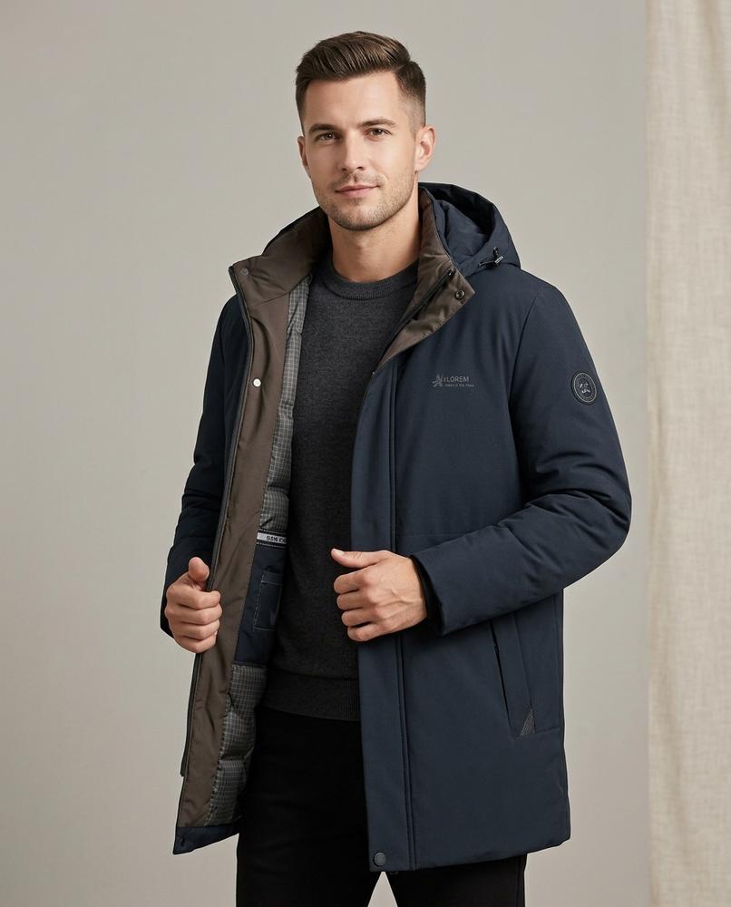 Lands Mode - Suvom | Gefüttert Winddicht Jacke Herren