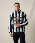 Lands Mode - Dehan | Gestreifte Teddyfleece Jacke Unisex