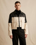 Lands Mode - Ruvom | Zweifarbige Kurzgeschnittene Jacke Herren