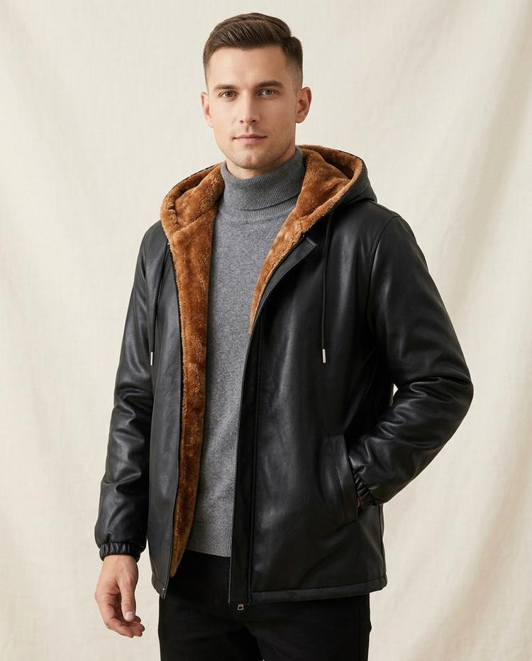 Beanland - Mitis | Gefütterte Kunstleder Jacke Herren
