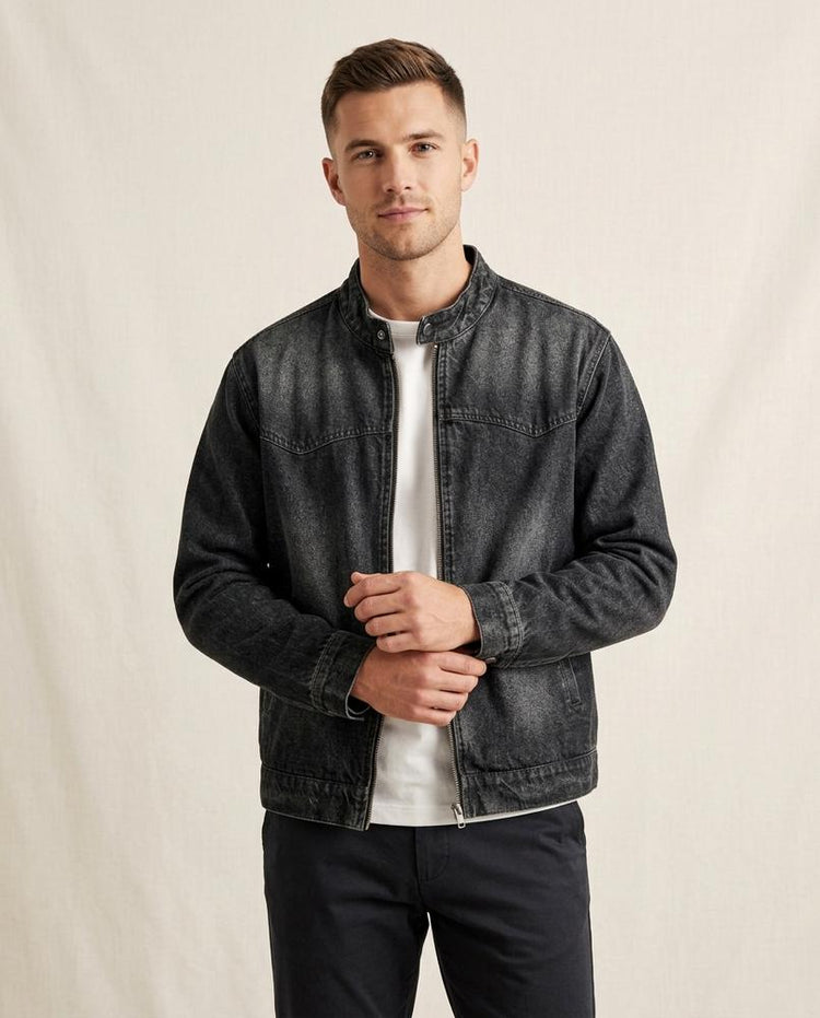 Beanland - Dogar | Reißverschluss Denim Jacke Unisex