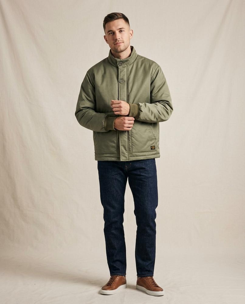 Lands Mode - Euvet | Wattiert Geknöpft Jacke Unisex