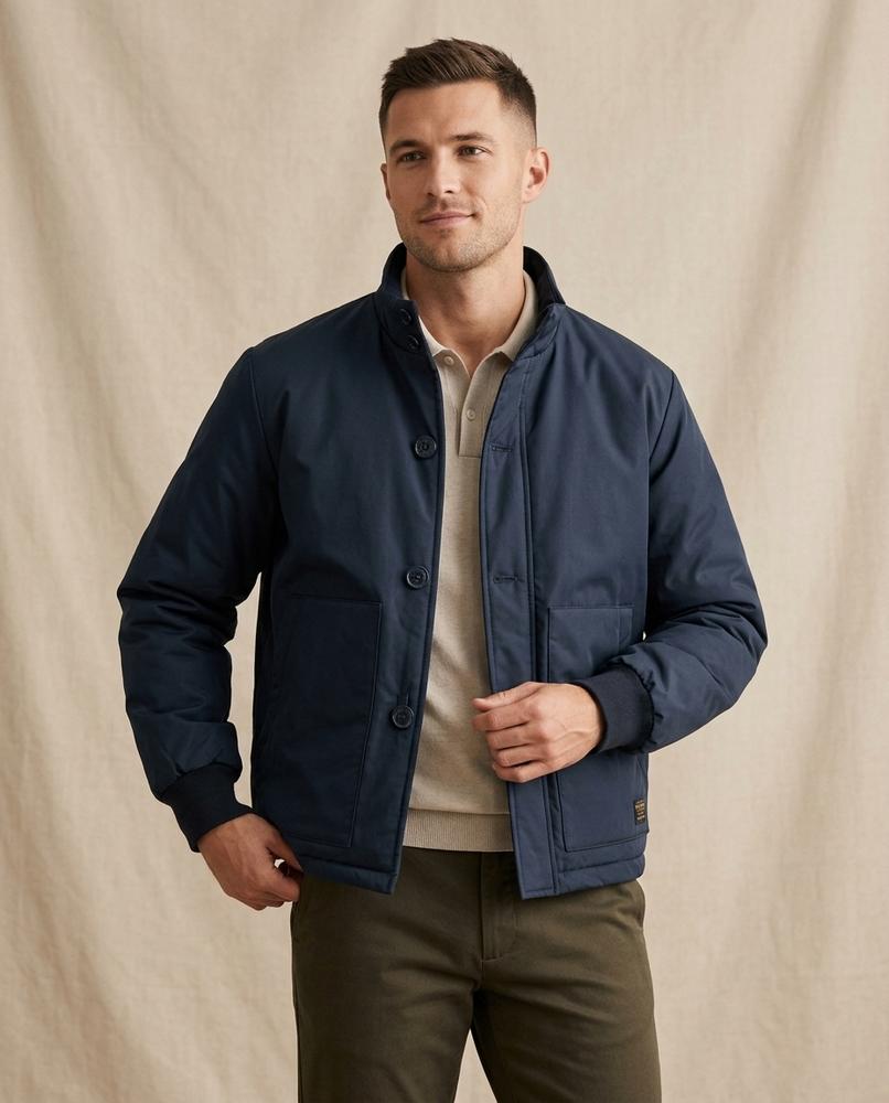 Lands Mode - Euvet | Wattiert Geknöpft Jacke Unisex
