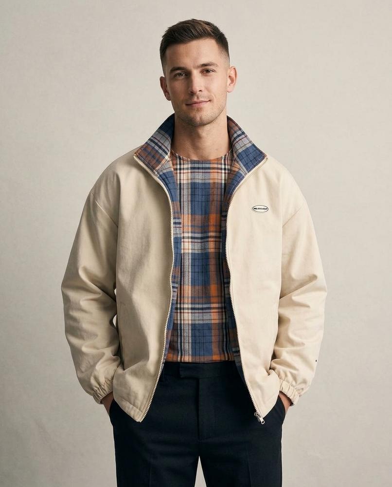 Lands Mode - Zabat | Wendbar Stehkragen Jacke Unisex