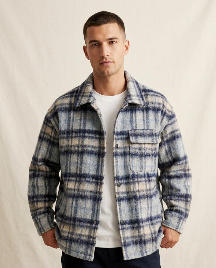 Beanland - Maliv | Kariert Flauschig Jacke Herren