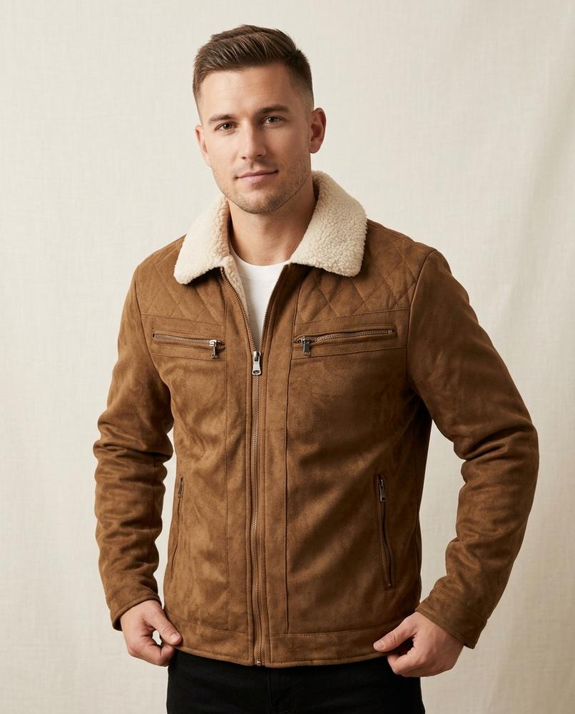 Lands Mode - Kurut | Gefüttert Strukturiert Jacke Herren