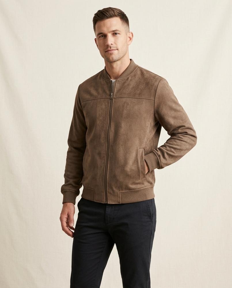 Lands Mode - Lepod | Veloursartig Langärmlig Jacke Herren