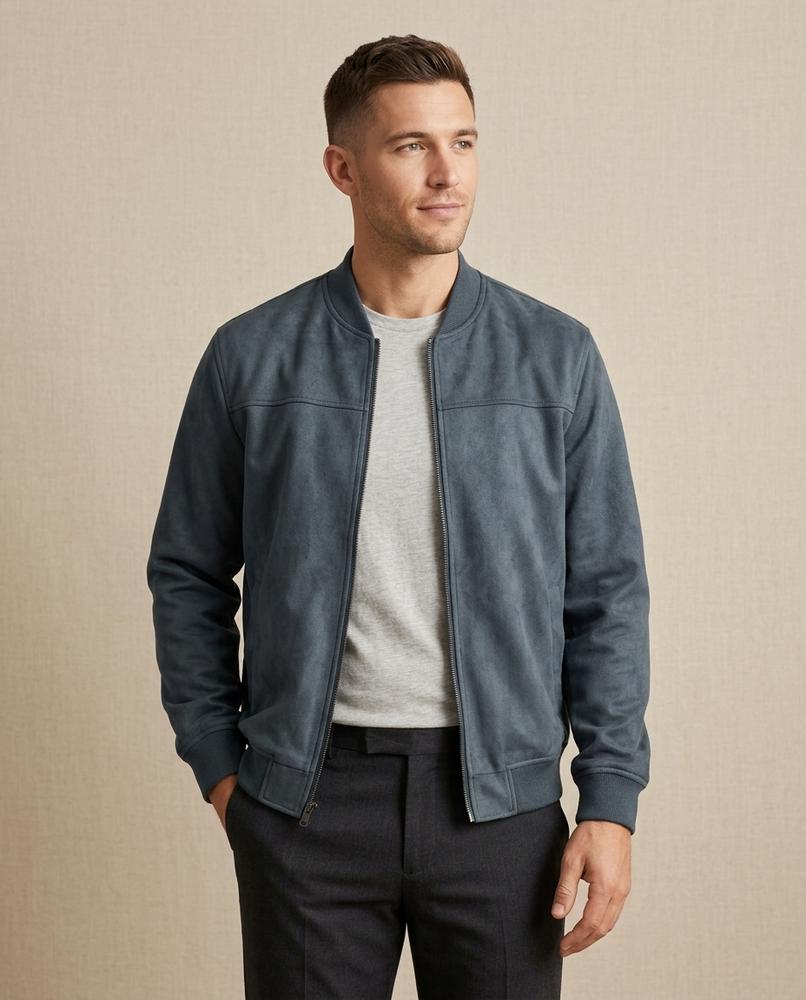 Lands Mode - Lepod | Veloursartig Langärmlig Jacke Herren