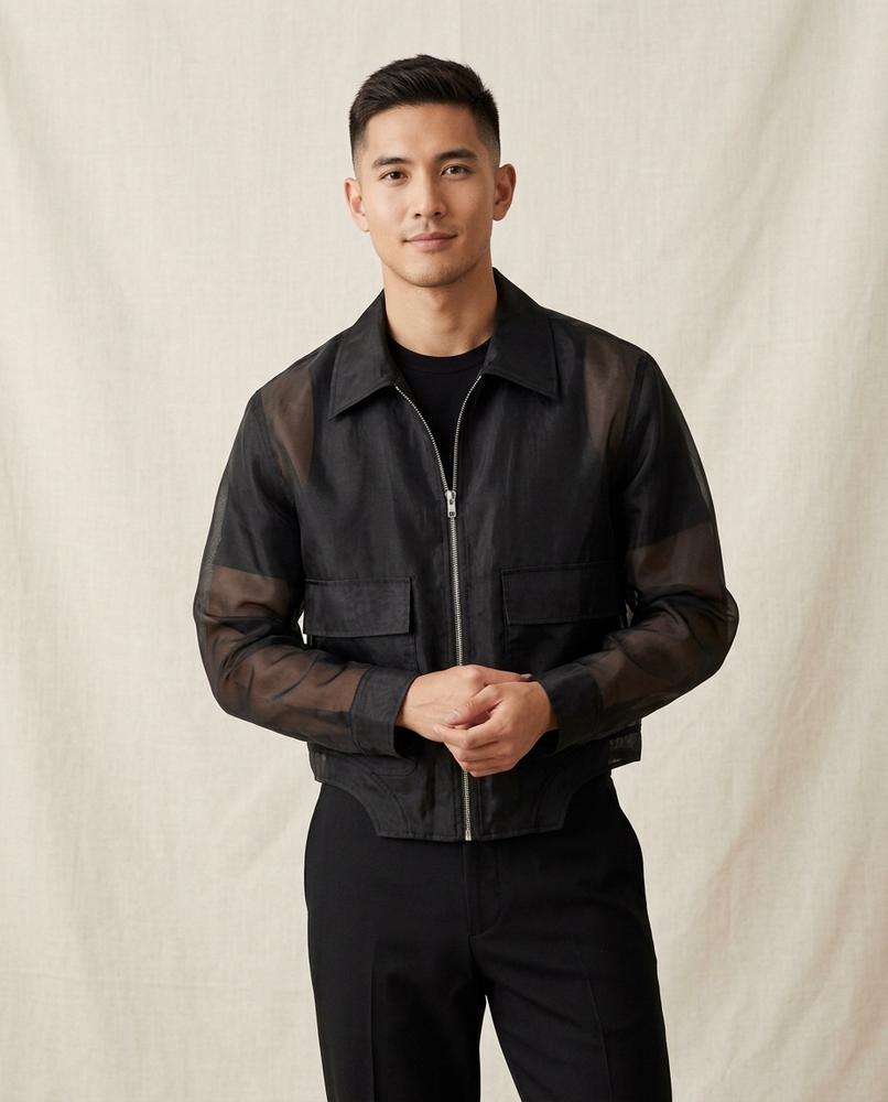 Lands Mode - Vuvot | Transparente Kurz Geschnittene Jacke Unisex