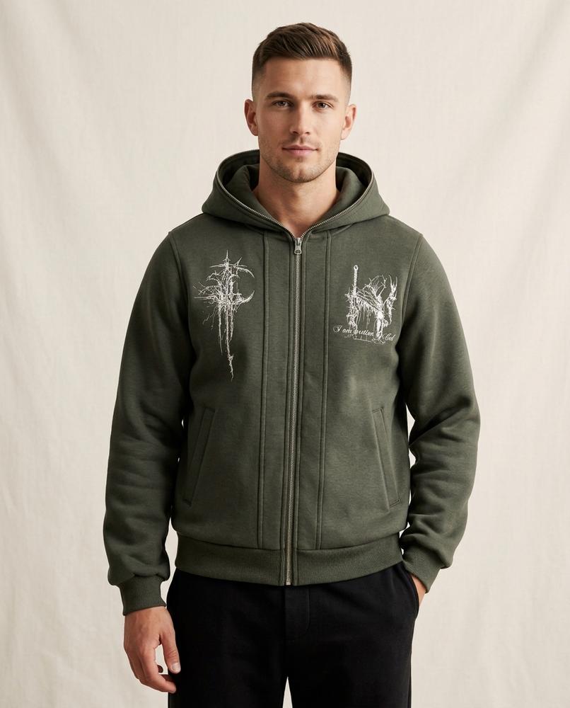 Lands Mode - Ziral | Bedruckter Langärmliger Hoodie Unisex