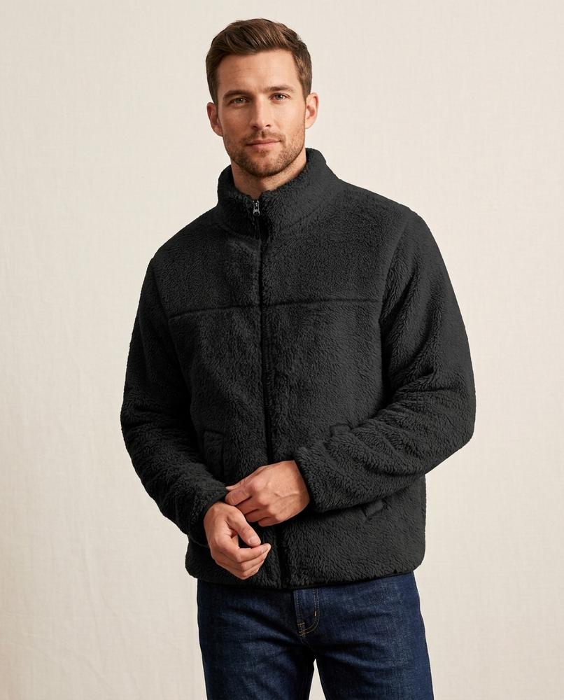 Lands Mode - Vizev | Flauschig Hochgeschlossen Jacke Herren