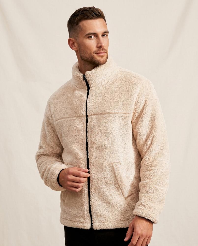 Lands Mode - Vizev | Flauschig Hochgeschlossen Jacke Herren