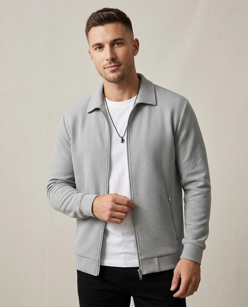 Beanland - Rifit | Strukturierte Reißverschluss Jacke Herren