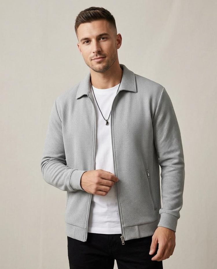 Beanland - Rifit | Strukturierte Reißverschluss Jacke Herren