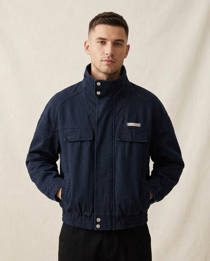 Lands Mode - Somir | Stehkragen Druckknopf Jacke Unisex