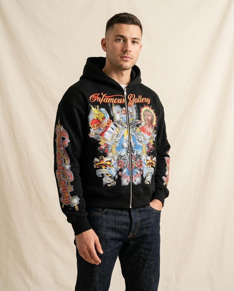 Lands Mode - Selik | Bedruckter Langärmliger Hoodie Unisex