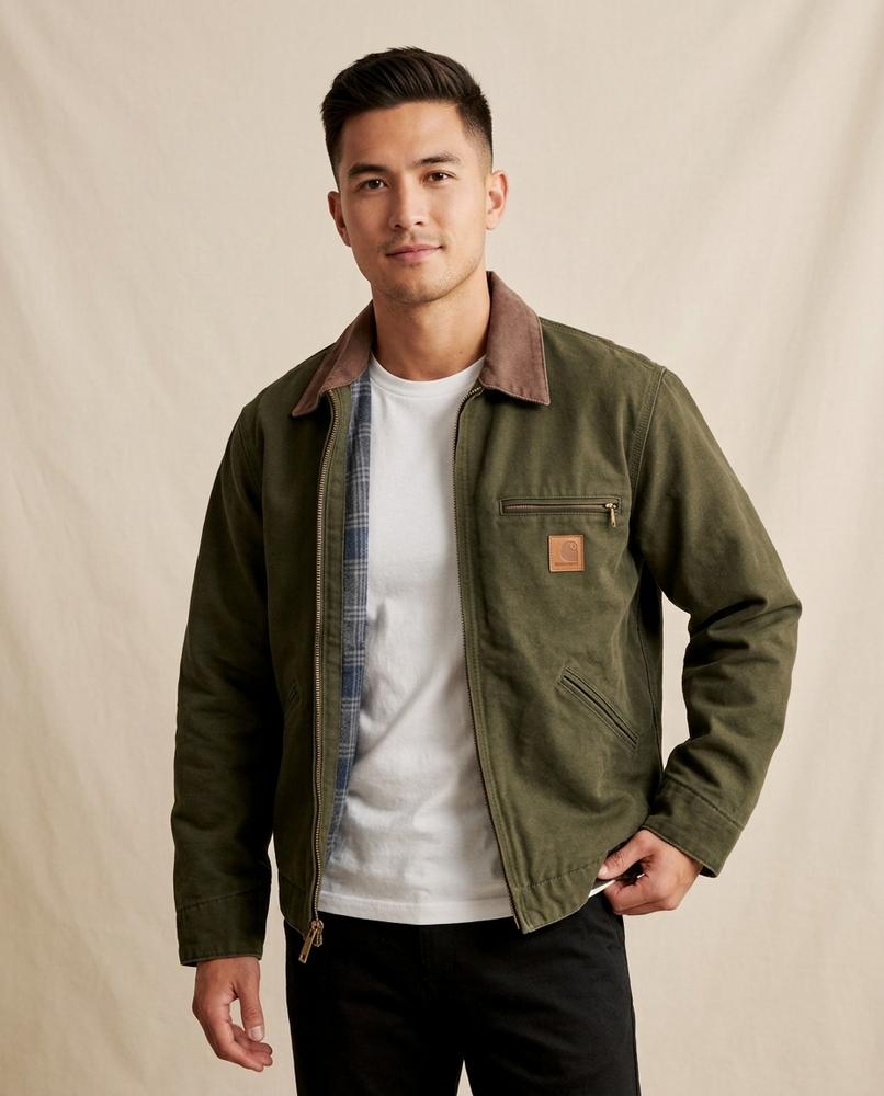 Lands Mode - Eogan | Gefütterte Canvas Jacke Herren