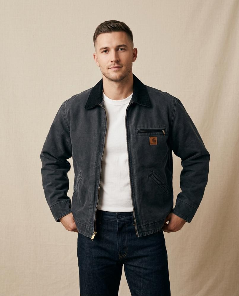 Beanland - Eogan | Gefütterte Canvas Jacke Herren