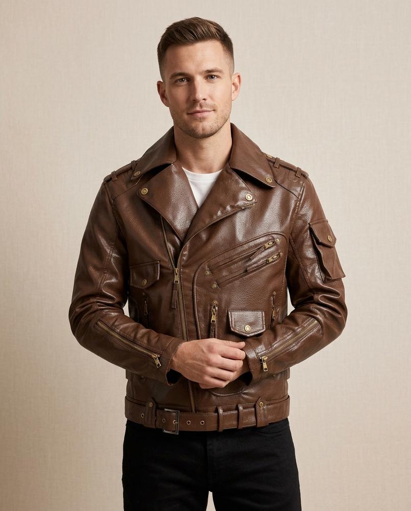 Lands Mode - Dused | Asymmetrische Detailreiche Jacke Herren