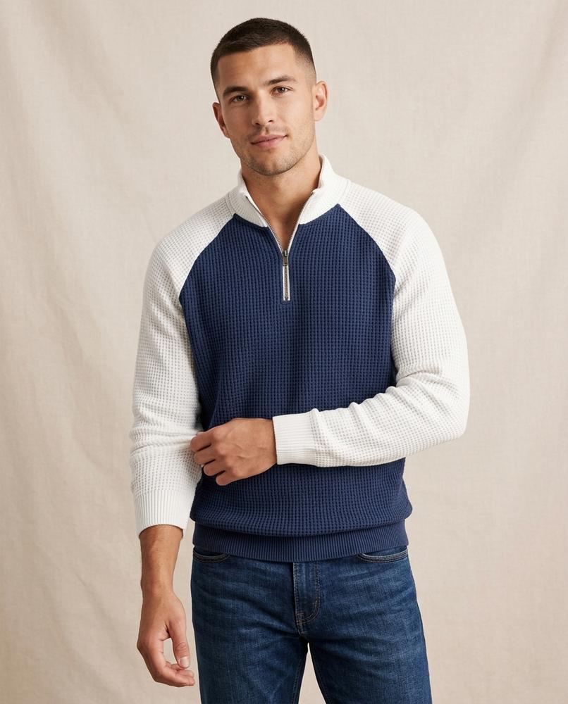 Lands Mode - Milon | Strukturiert Zweifarbig Pullover Herren