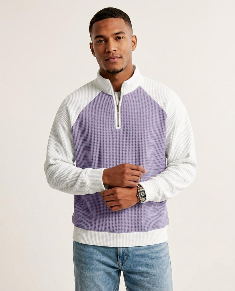 Beanland - Milon | Strukturiert Zweifarbig Pullover Herren