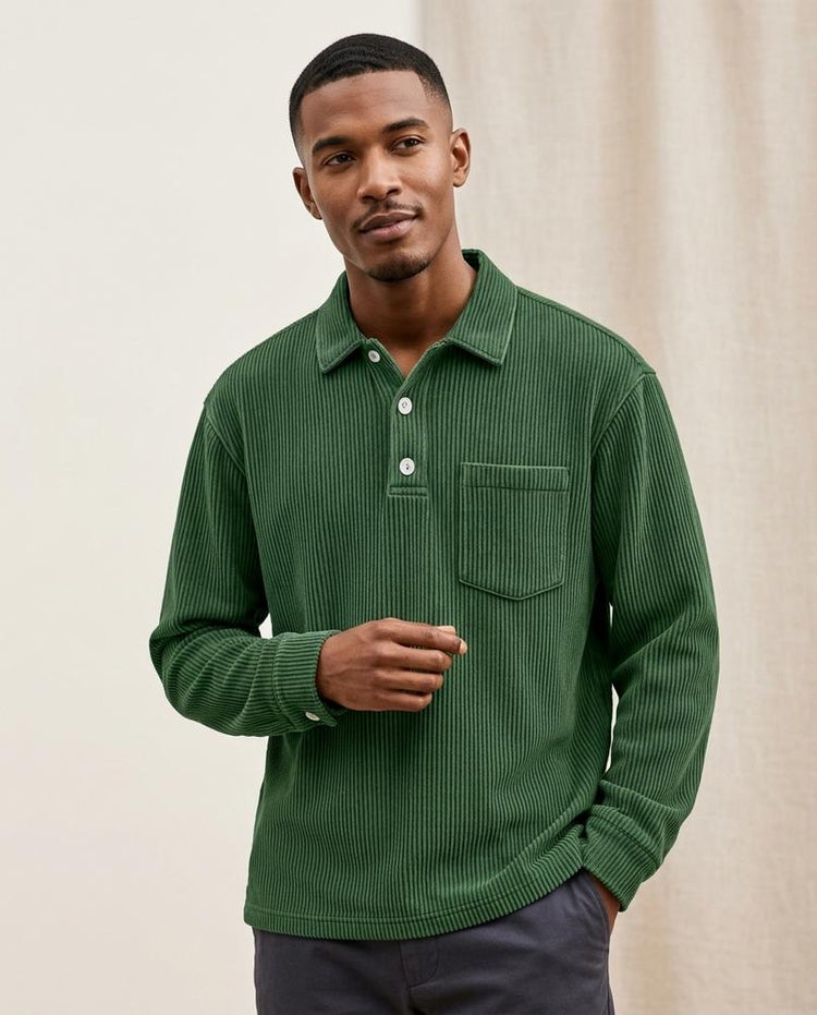 Beanland - Eatel | Geripptes Langärmliges Shirt Herren