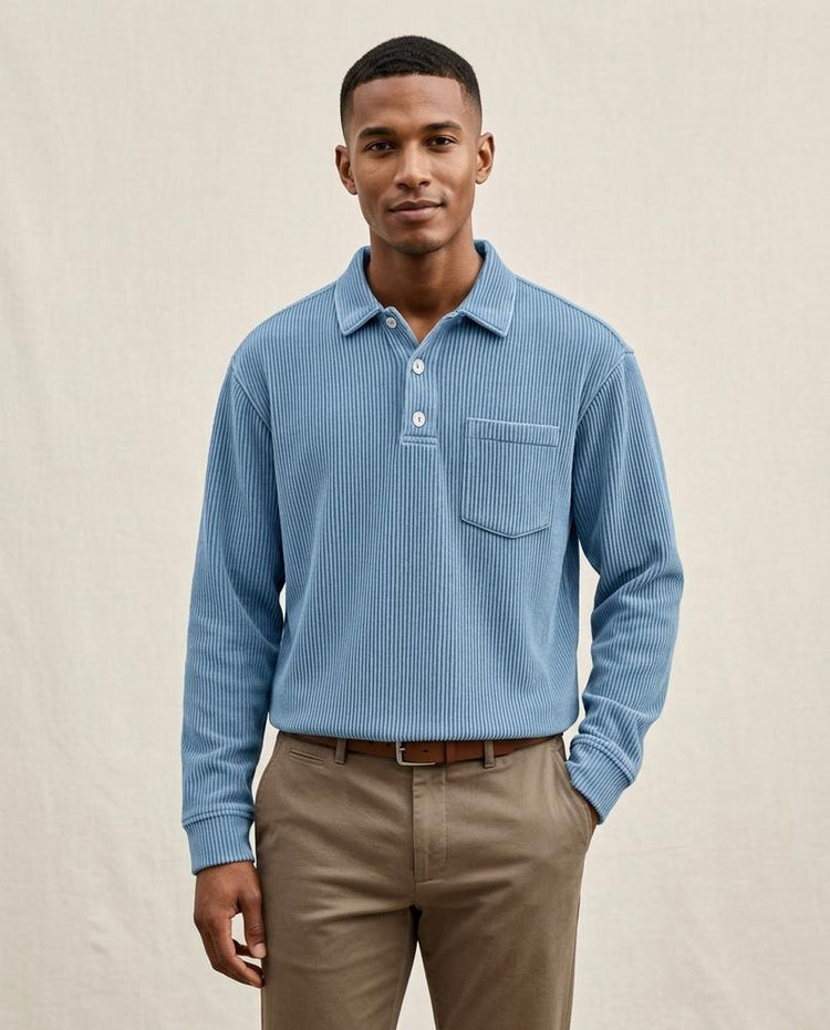 Beanland - Eatel | Geripptes Langärmliges Shirt Herren