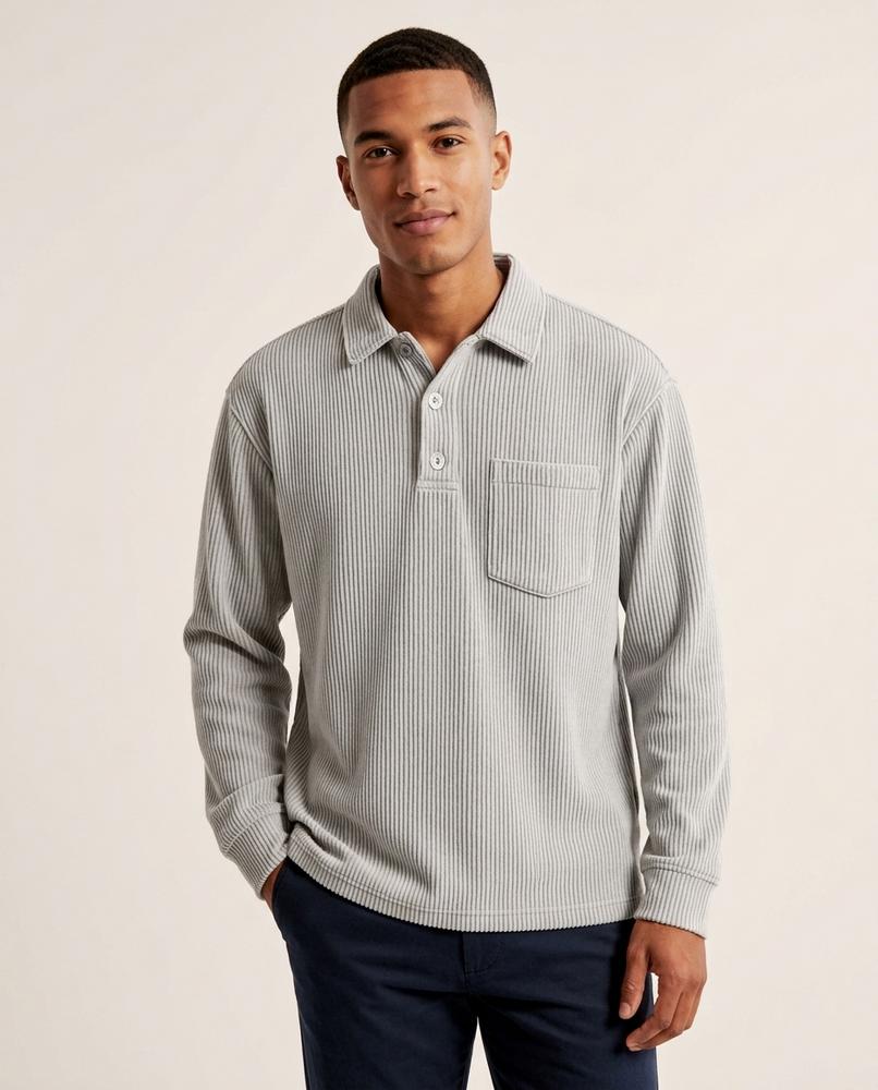 Beanland - Eatel | Geripptes Langärmliges Shirt Herren