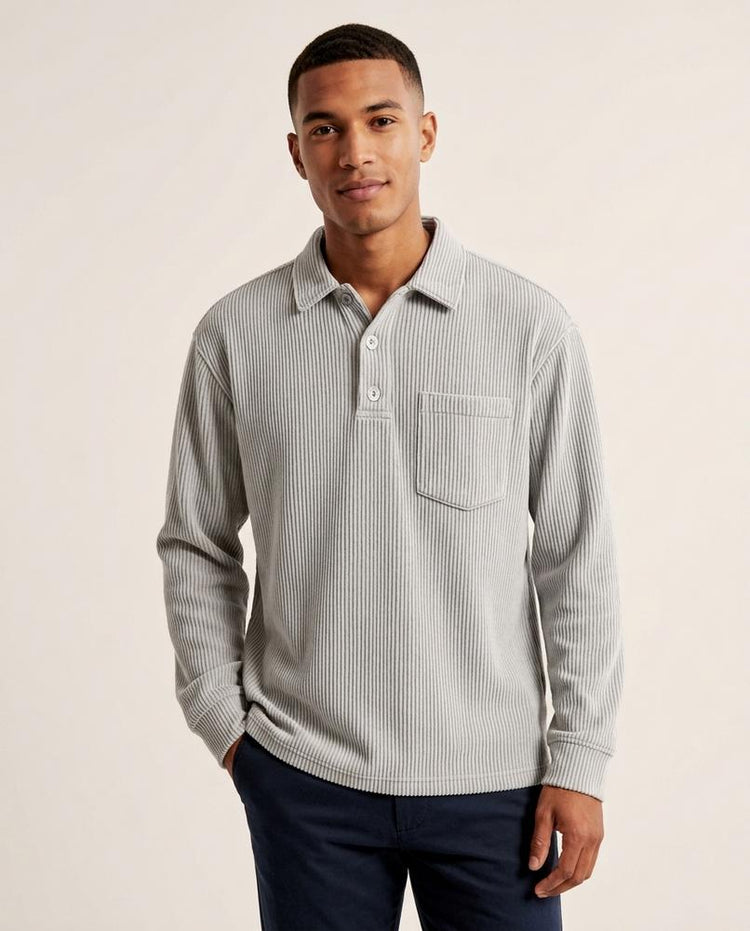 Beanland - Eatel | Geripptes Langärmliges Shirt Herren