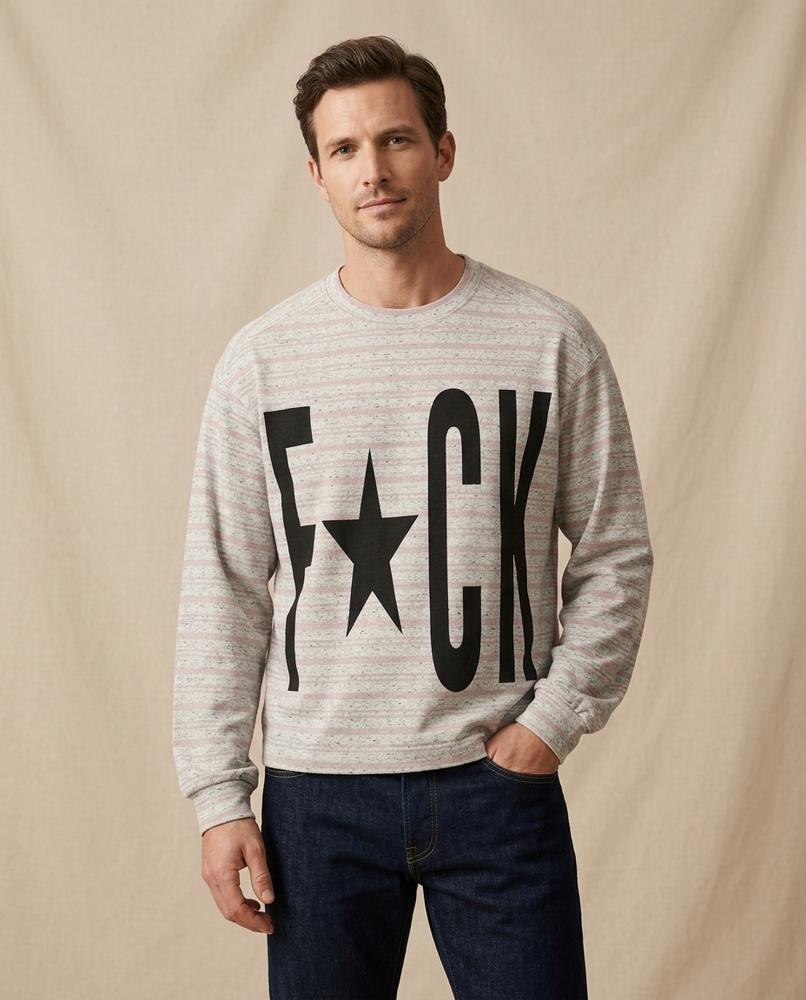 Lands Mode - Vurod | Gestreift Langärmlig Sweatshirt Unisex