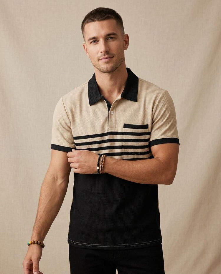 Beanland - Morik | Gestreiftes Piqué Shirt Herren