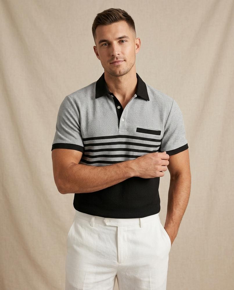 Beanland - Morik | Gestreiftes Piqué Shirt Herren