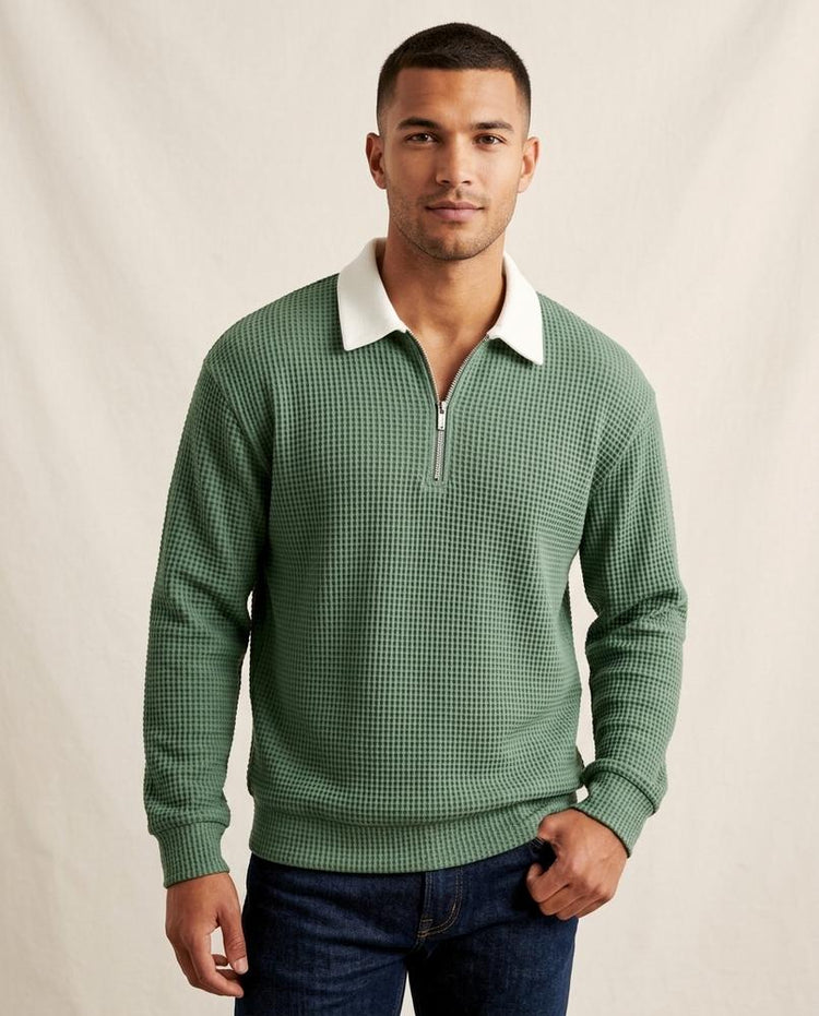 Beanland - Rewat | Strukturiert Gekragt Pullover Herren