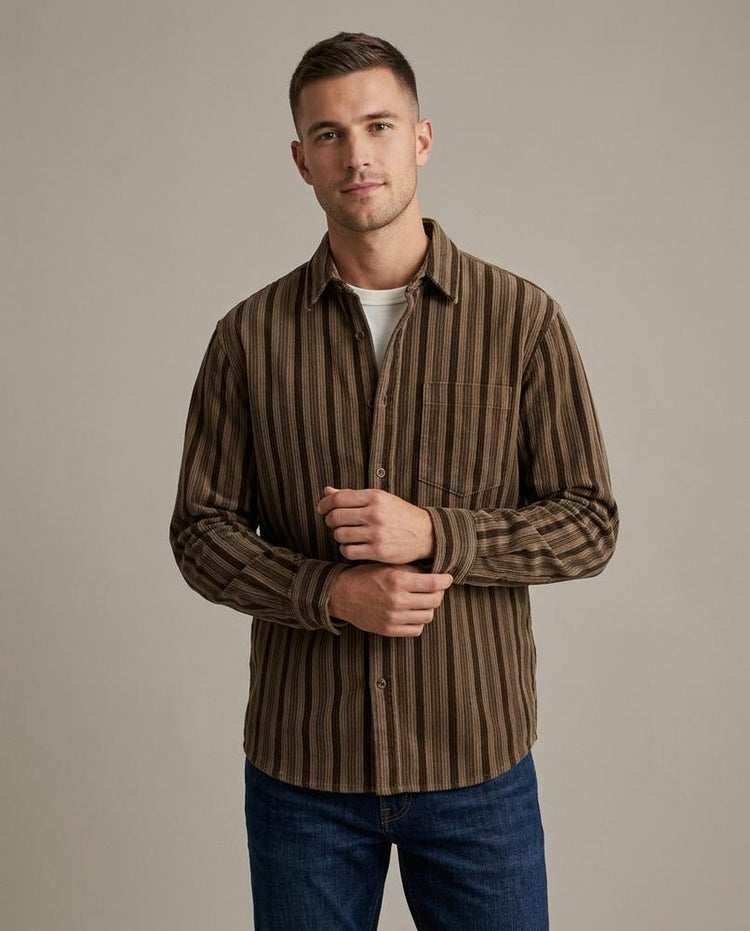 Beanland - Mizul | Gestreift Langärmlig Hemd Unisex