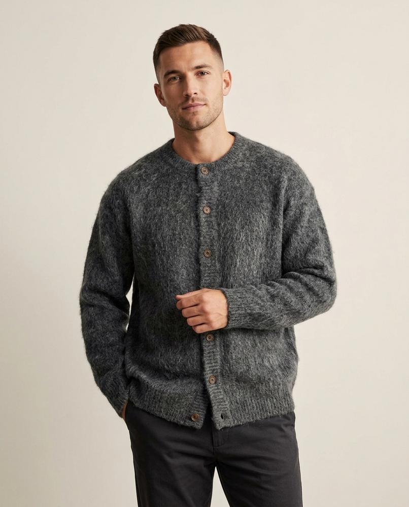 Beanland - Cizat | Geknöpft Strukturiert Cardigan Unisex