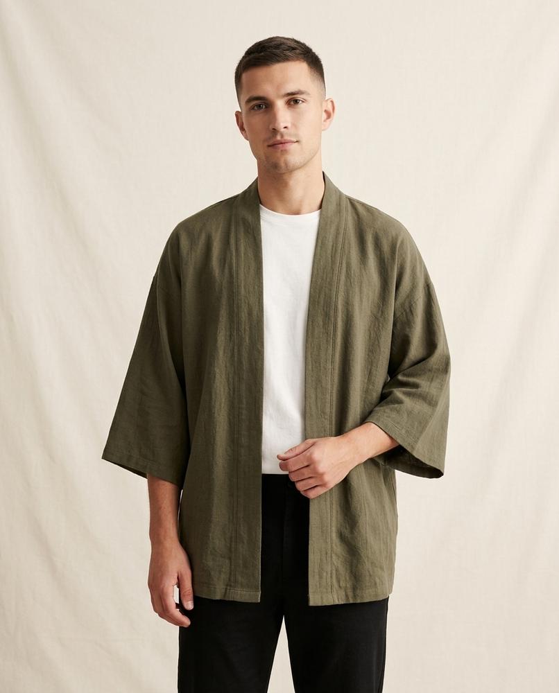 Lands Mode - Kedul | Offene Halblangärmlige Jacke Herren