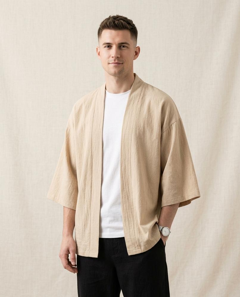 Lands Mode - Kedul | Offene Halblangärmlige Jacke Herren