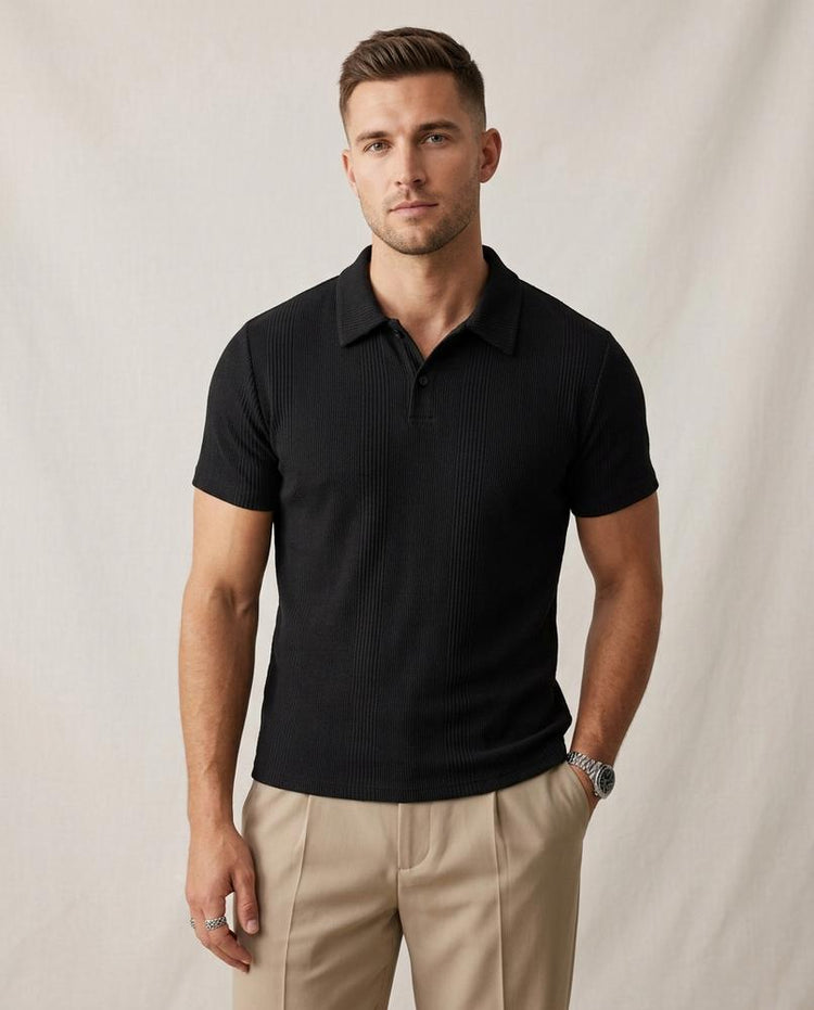 Beanland - Dizav | Strukturiertes Kurzärmliges Shirt Herren
