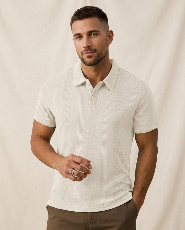 Beanland - Dizav | Strukturiertes Kurzärmliges Shirt Herren