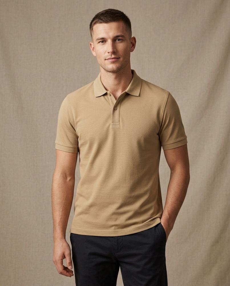 Lands Mode - Kefud | Kurzärmliges Strukturiertes Shirt Herren