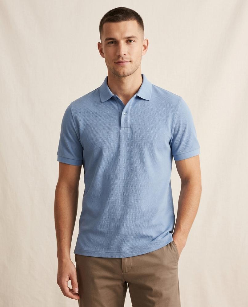 Beanland - Kefud | Kurzärmliges Strukturiertes Shirt Herren