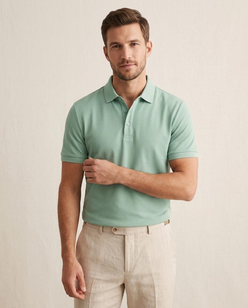 Beanland - Kefud | Kurzärmliges Strukturiertes Shirt Herren