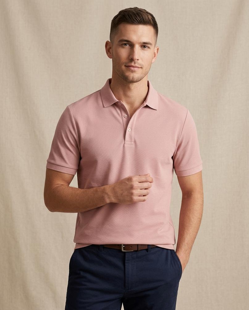 Lands Mode - Kefud | Kurzärmliges Strukturiertes Shirt Herren