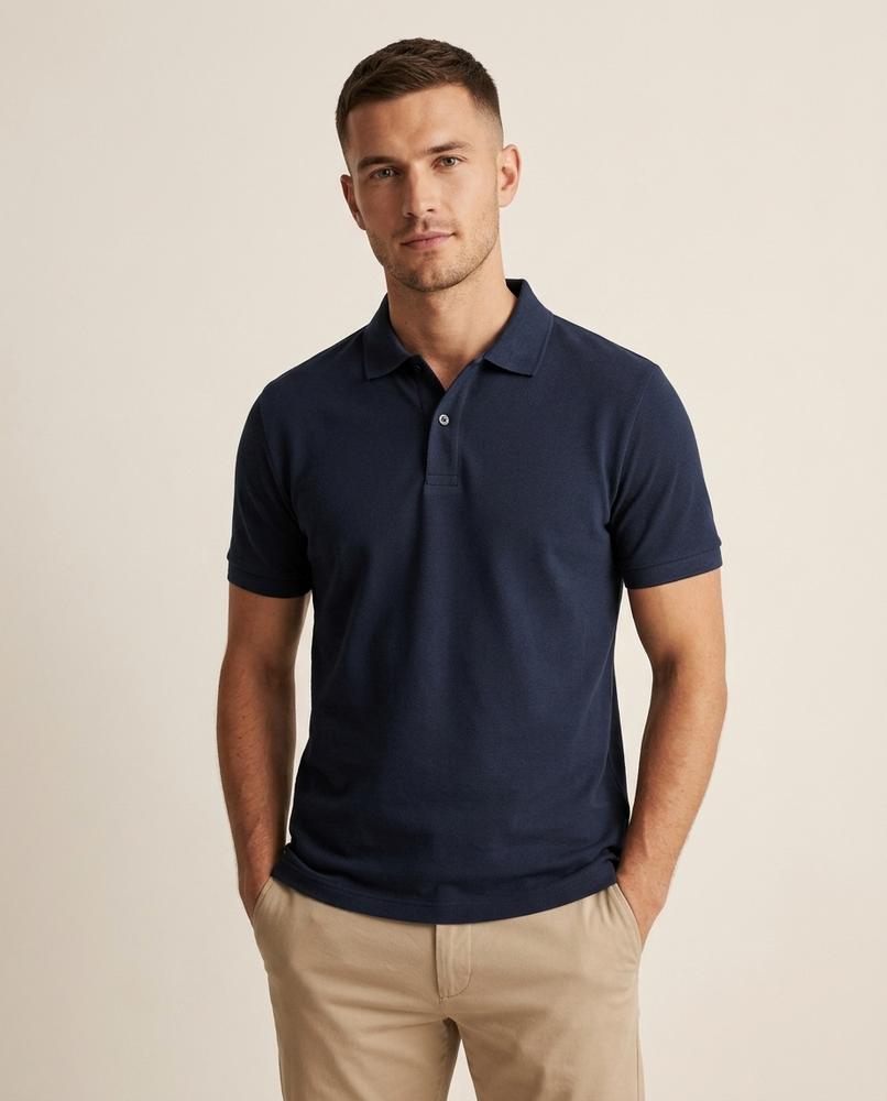 Lands Mode - Kefud | Kurzärmliges Strukturiertes Shirt Herren