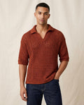 Lands Mode - Nebem | Durchbrochener Halbarmer Pullover Herren