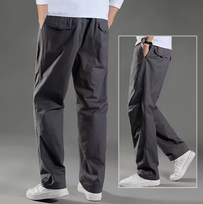 Lands Mode Herren Stoffhose - Gerade Passform mit 4 Taschen - Baumwoll-Mix