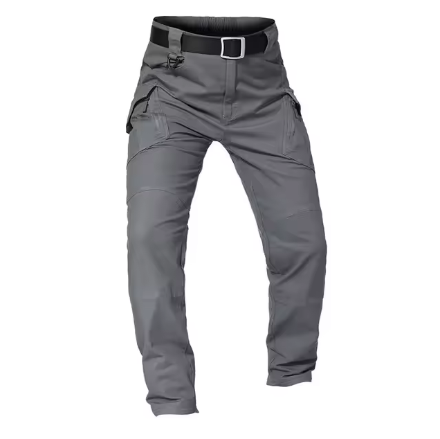 Lands Mode Herren Cargohose - Gerade Passform mit Gürtel & Multi-Taschen - Robust & Funktional
