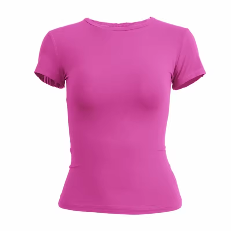 Beanland Damen T-Shirt - Tailliert & Kurz geschnitten - Slim Fit Rundhals-Shirt
